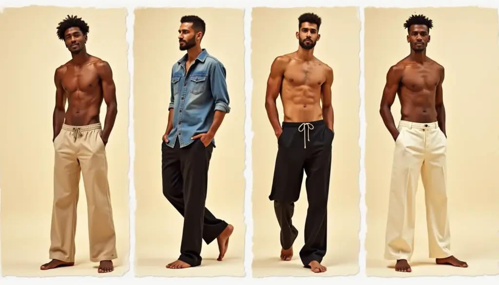66 Ideias de Calca Masculina Larga 2026: Wide Leg, Baggy e Looks