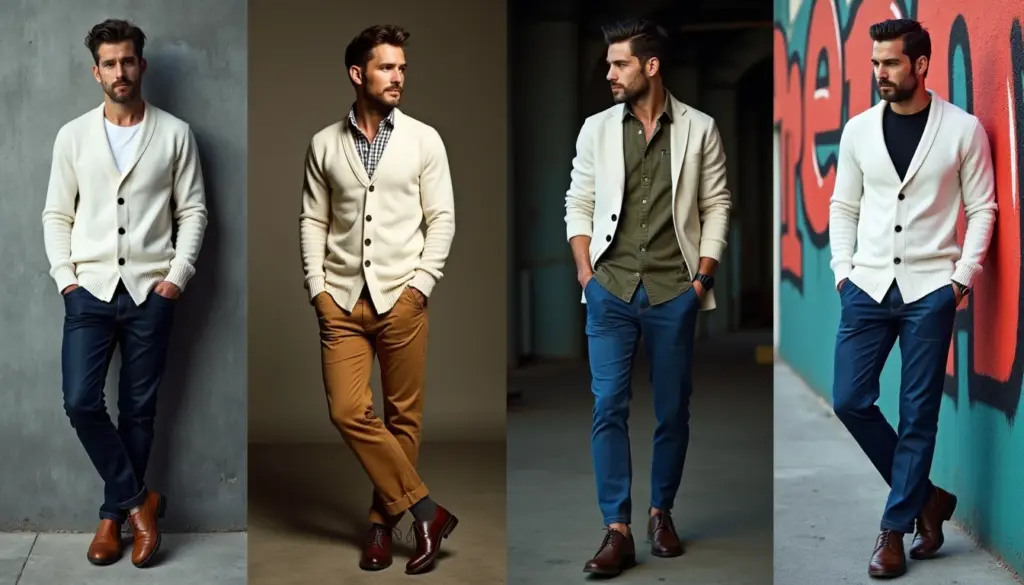 67 Cardigan Masculino Branco: 6 Modelos Elegantes e Compre a Partir de R$ 80 67 Cardigan Masculino Branco: 6 Modelos Elegantes e Compre a Partir de R$ 80