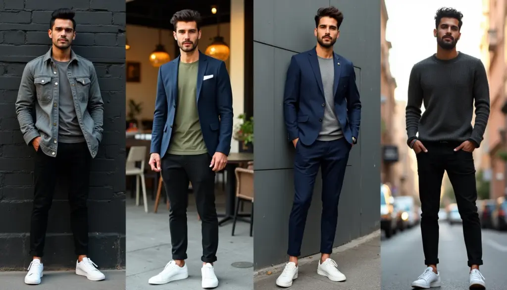 59 Ideias de Look Calca Preta Tenis Branco Masculino para 2026 59 Ideias de Look Calca Preta Tenis Branco Masculino para 2026
