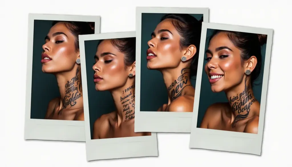 45 Ideias de Tattoo Pescoço Escrita: Frases, Estilos e Cuidados que Você Precisa Ver